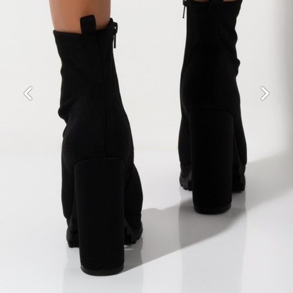 Open Toe Chunky Heel Bootie Size 8 - Picture 4 of 10